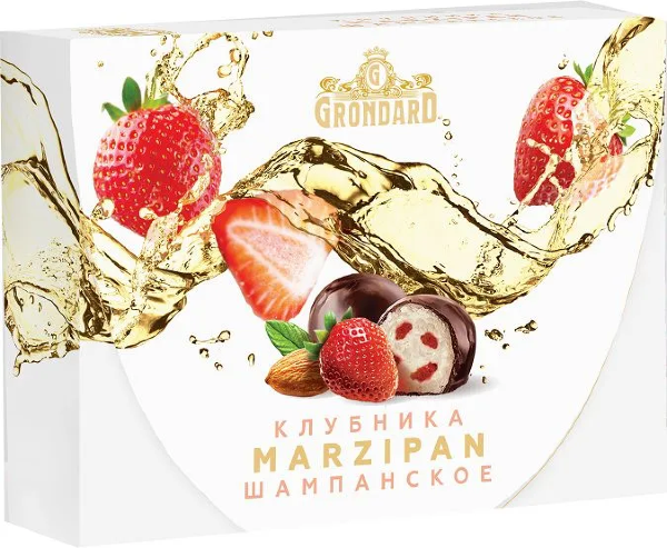 №1 TM Grondard       (10185) Конфеты глазированные Марципановые Клубника и Шампанское, 98г в Хабаровске